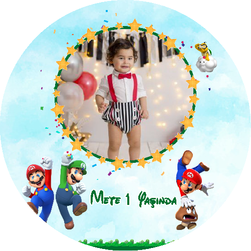 Super Mario Temalı Yuvarlak Açacak Magneti